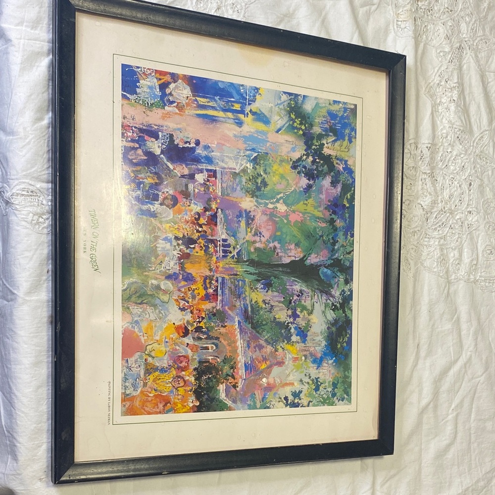 LeRoy Neiman "Tavern on the Green" Signed Framed Art Serigraph NYC Central Park
